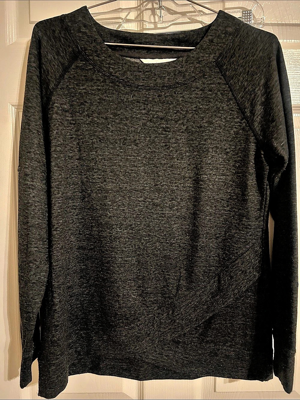 Christopher & Banks Long Sleeve Top in Black Size Small Like New
